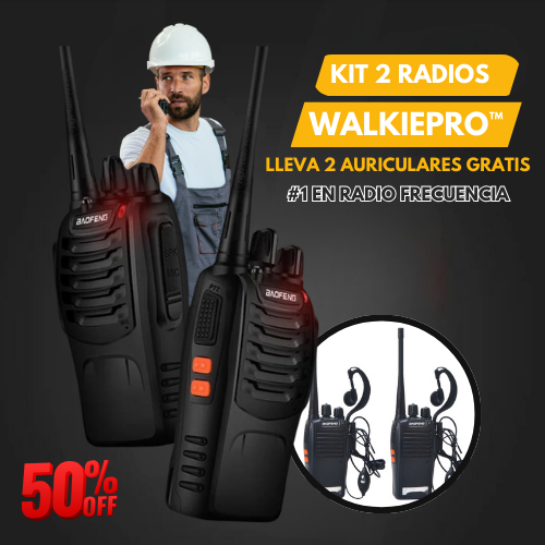 KIT 2 RADIOS LARGO ALCANCE